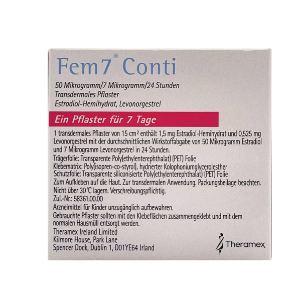 Fem7® Conti 50 µg/7 µg/24 von Theramex Ireland Limited