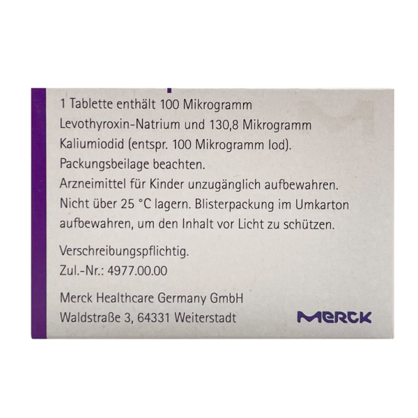 Jodthyrox® 100 µg/100 µg von Merck Serono GmbH, Darmstadt
