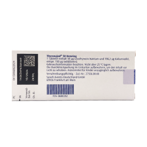 Thyronajod® Henning 50 Mikrogramm/196,2 Mikrogramm von Sanofi-Aventis Deutschland GmbH, Frankfurt am Main