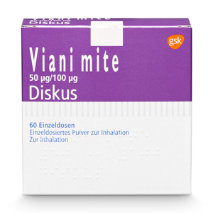 Viani® mite 50 µg/100 µg Diskus® von GlaxoSmithKline, München