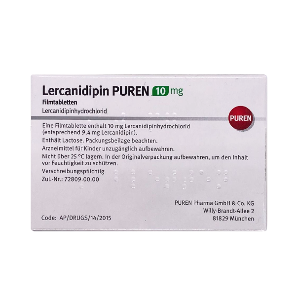 Lercanidipin 10 mg PUREN Pharma GmbH & Co. KG, München
