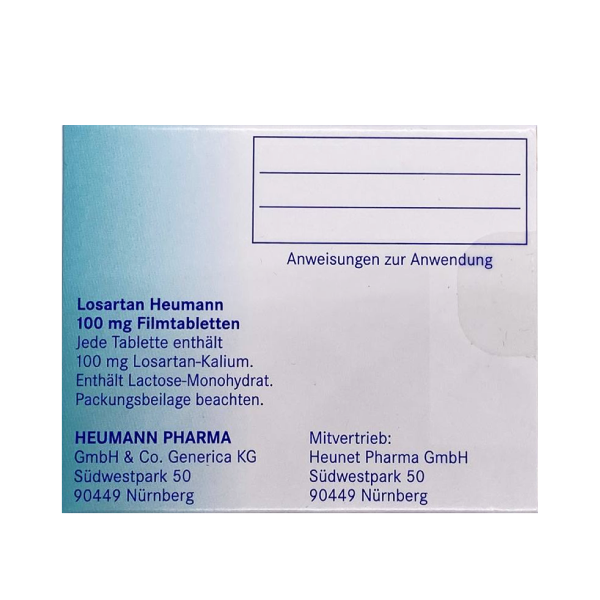 Losartan 100 mg HEUMANN Pharma GmbH & Co. KG, Nürnberg
