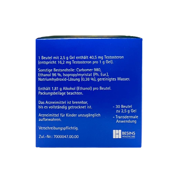 Testogel® 40,5 mg von Besins Healthcare Germany GmbH, Berlin