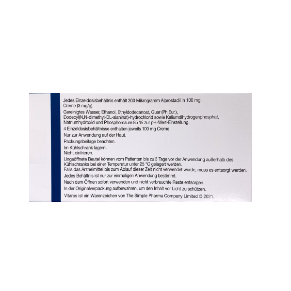 Vitaros® 300 µg/100 mg