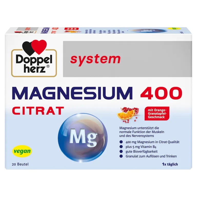 Doppelherz Magnesium 400 Citrat system
