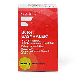Bufori Easyhaler 160 4.5mcg packung vorderansicht
