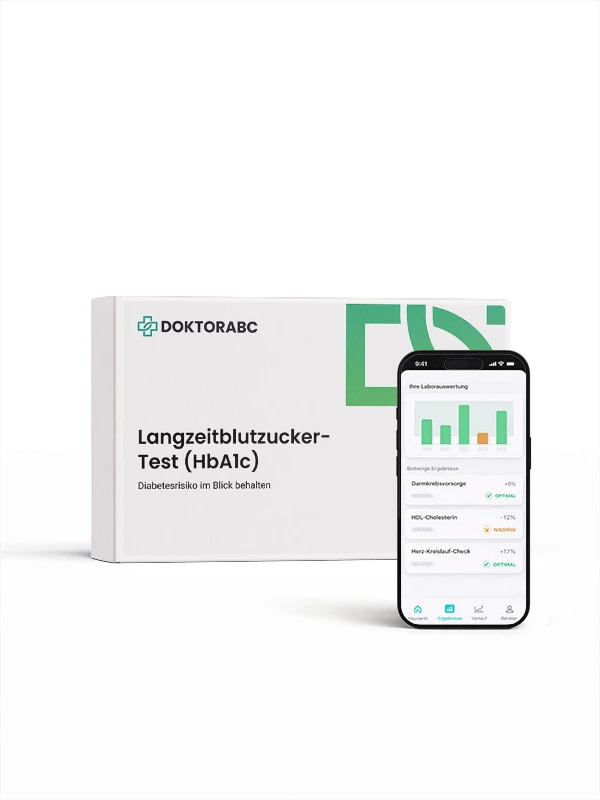 Langzeitblutzucker-Test (HbA1c) Labortest für Zuhause
