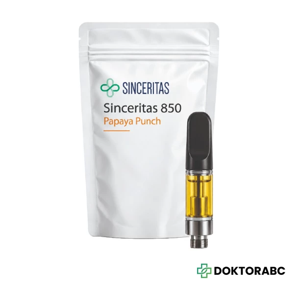 Sinceritas THC Vape Papaya Punch 0,5 g (+1 Akkukomponente gratis pro Bestellung)