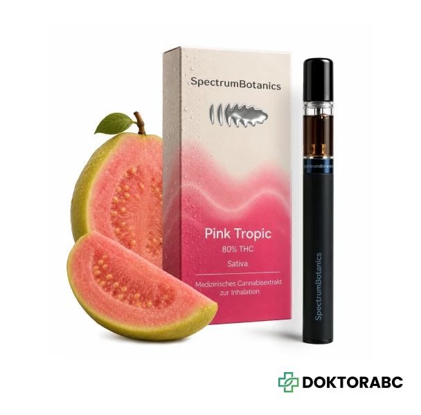 THC Vape 80% Spectrum Botanics Pink Tropic 0,5 ml (+1 Akkukomponente gratis pro Bestellung)