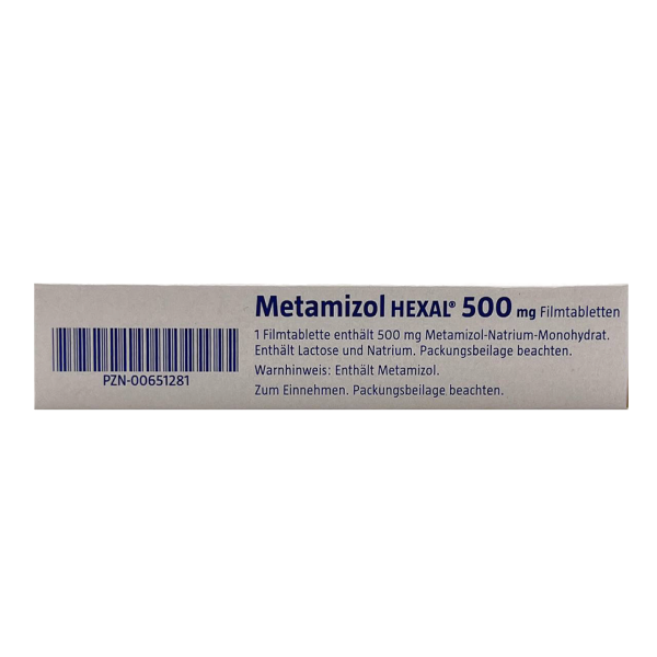 Metamizol 500 mg von HEXAL