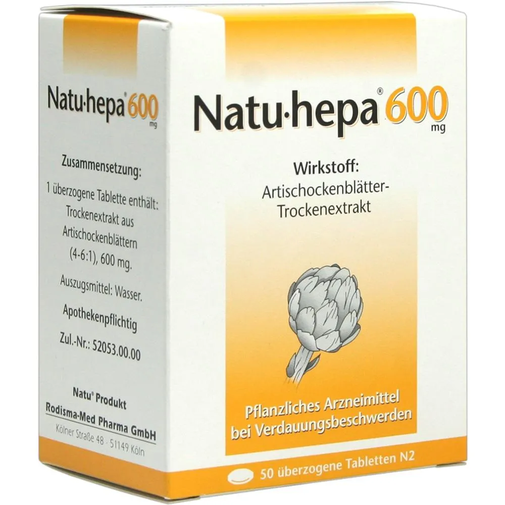 NATU HEPA 600 mg überzogene Tabletten