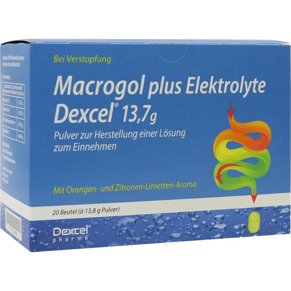 MACROGOL plus Elektrolyte Dexcel 13,7 g PLE