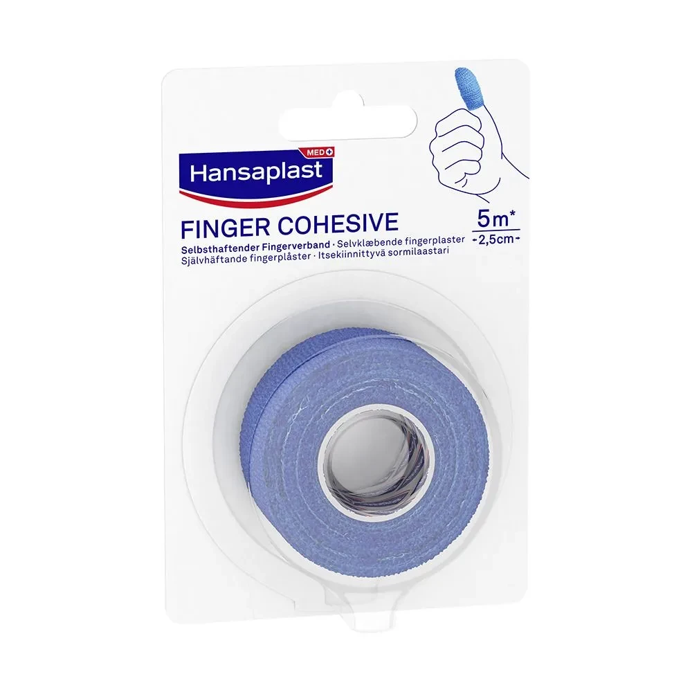 Hansaplast MED Selbsthaftender Fingerverband Blau 5m x 2.5cm