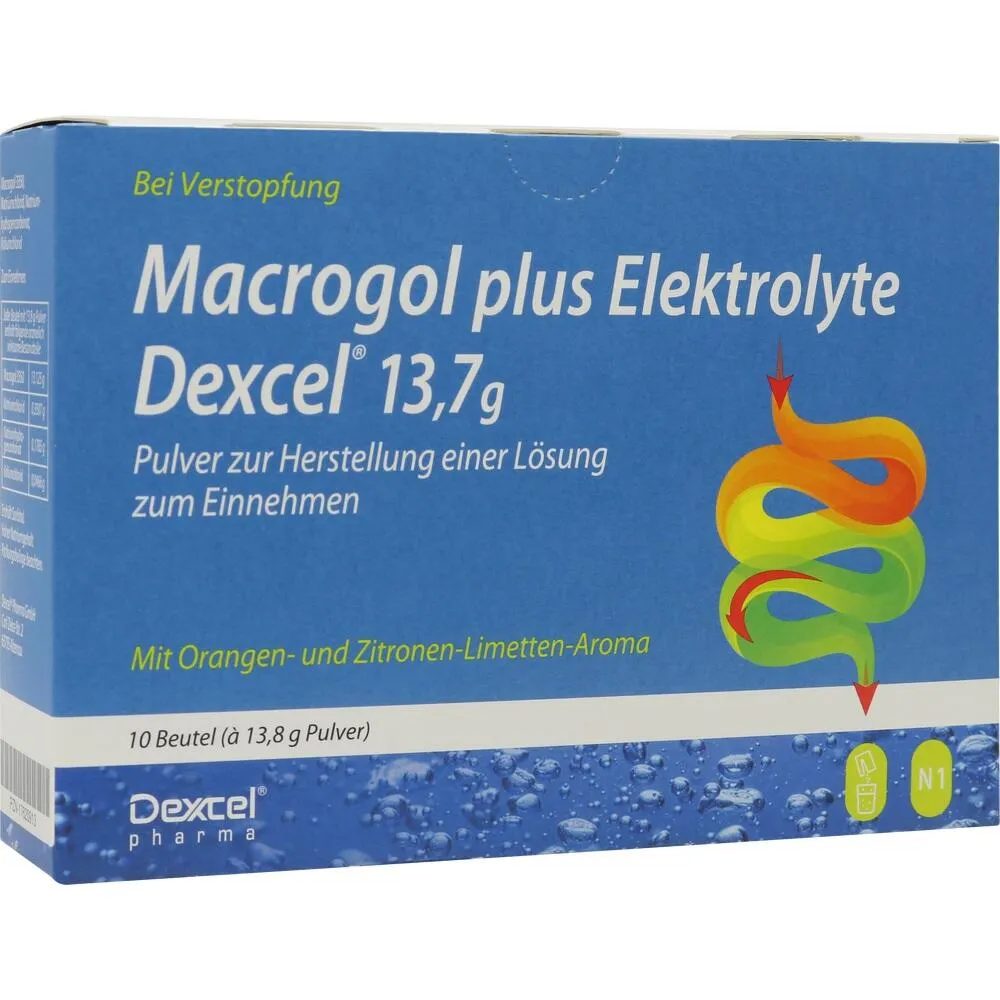 MACROGOL plus Elektrolyte Dexcel 13,7 g PLE